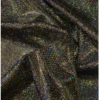Lycra SILVER DOTS ON BLACK (holo)